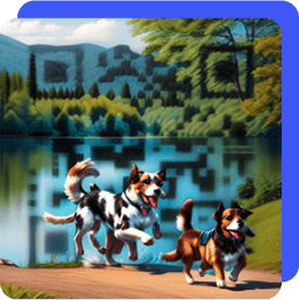 IA QR for dog walking service
