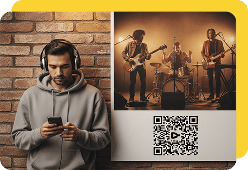 MP4 QRs to showcase work