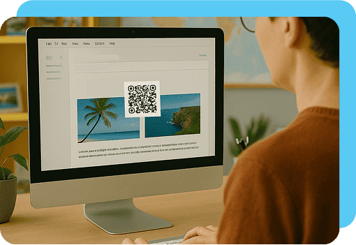 QR code for travel packages