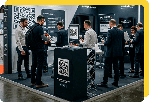 event qr code for trade shows