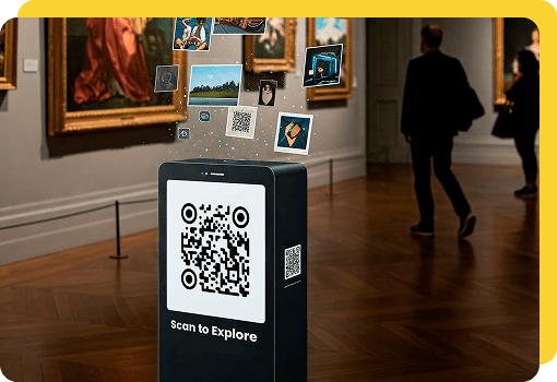 image gallery qr for artists and art galleries