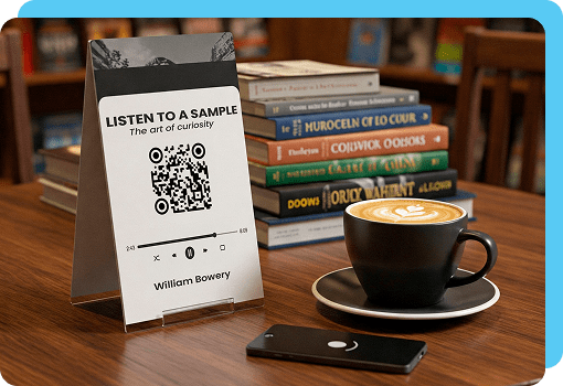 mp3 qr generator for Audiobook promotion