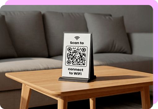 wifi free qr code for rental properties